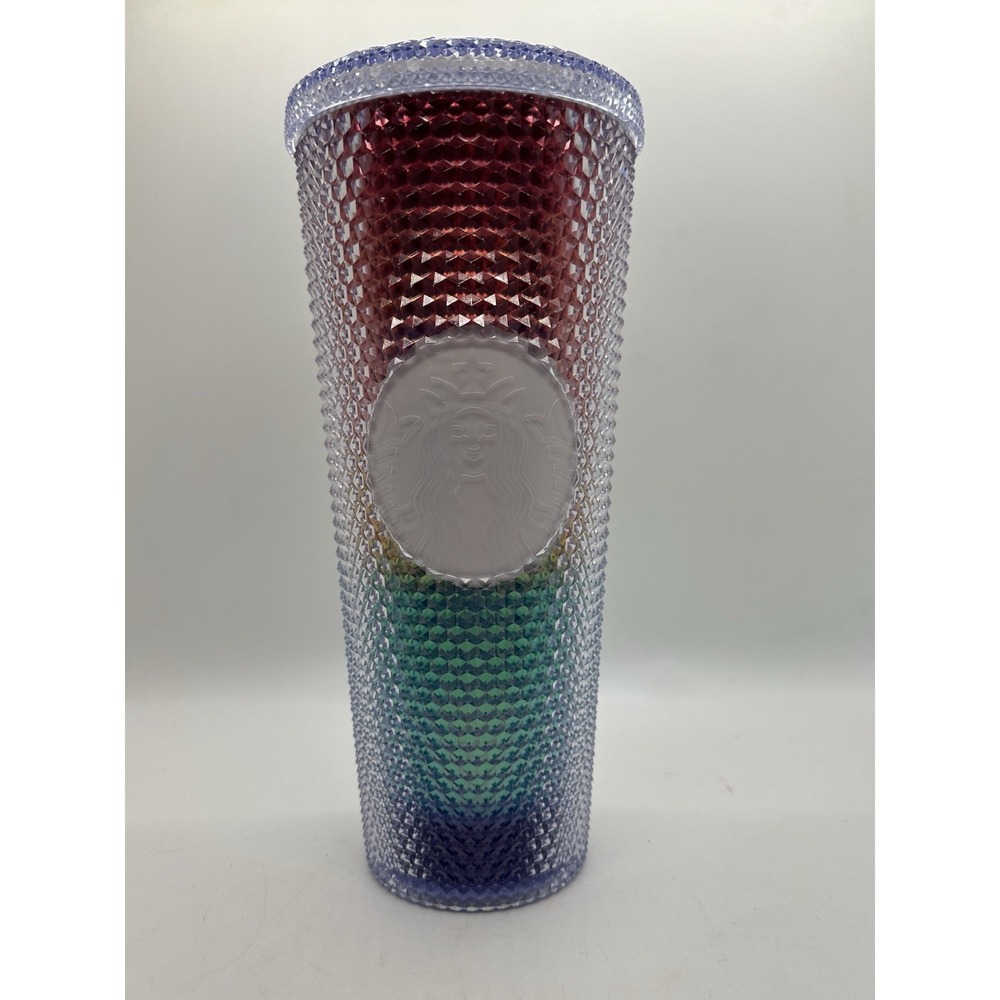 STARBUCKS - 2020 PRIDE RAINBOW STUDDED TUMBLER - VENTI 24oz - NEW No Straw Rare!